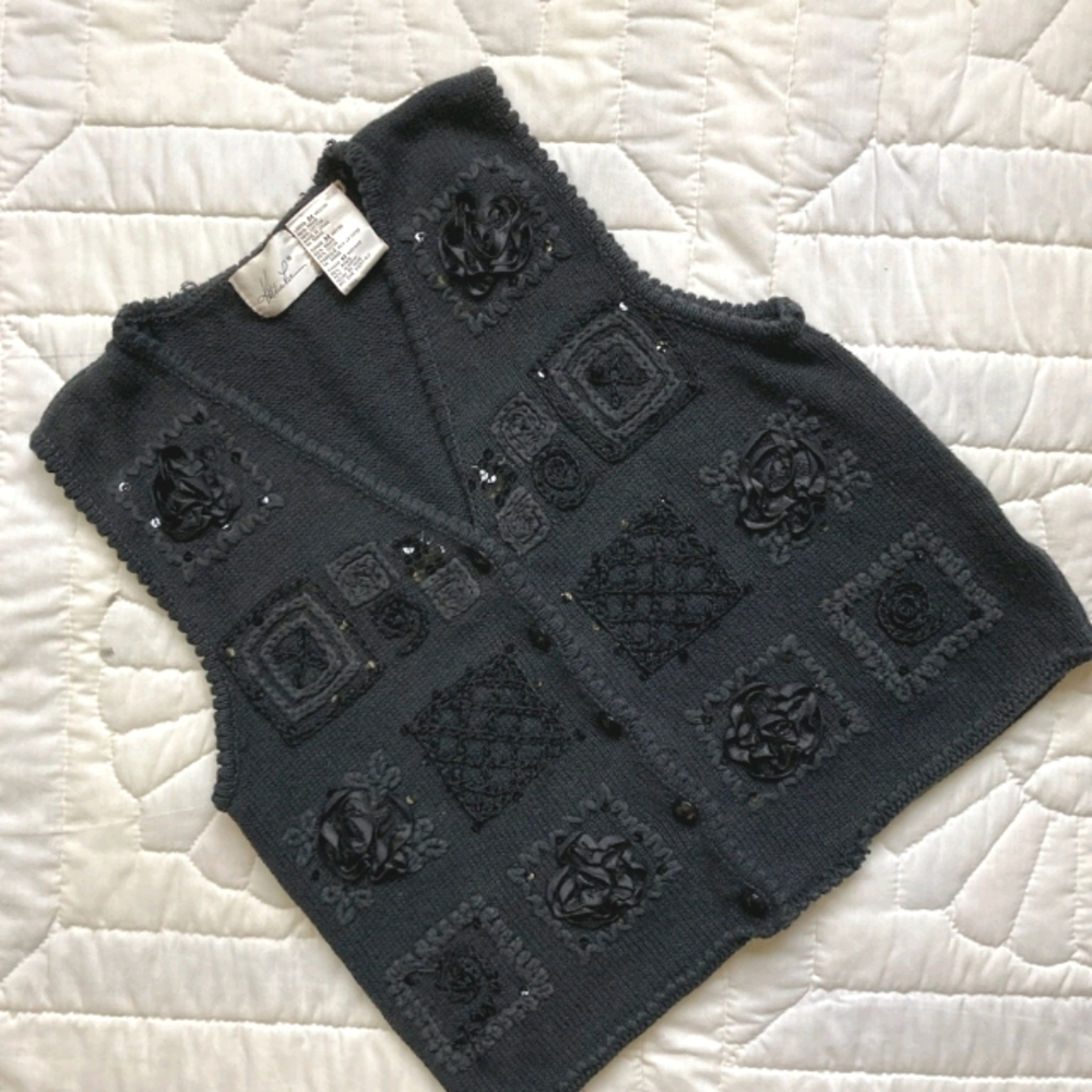 Embellished Sweater Vest